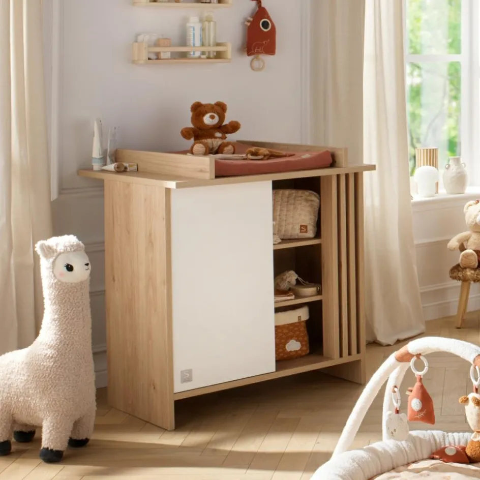 Commode 1 porte Tokyo blanc|Sauthon mobilier