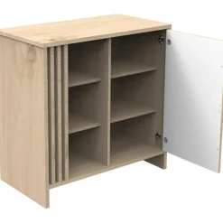 Commode 1 porte Tokyo blanc|Sauthon mobilier