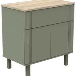Commode 2 portes Eleonore kaki|Sauthon mobilier New