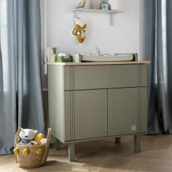 Commode 2 portes Eleonore kaki|Sauthon mobilier New
