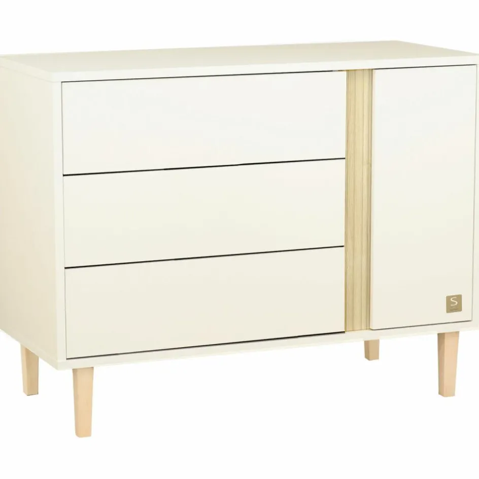 Commode 3 tiroirs et 1 porte Paloma|Sauthon mobilier New