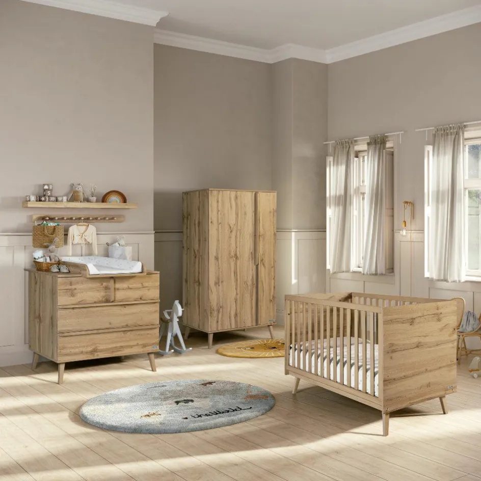 New Micuna Commode 3 tiroirs Martha finition chêne