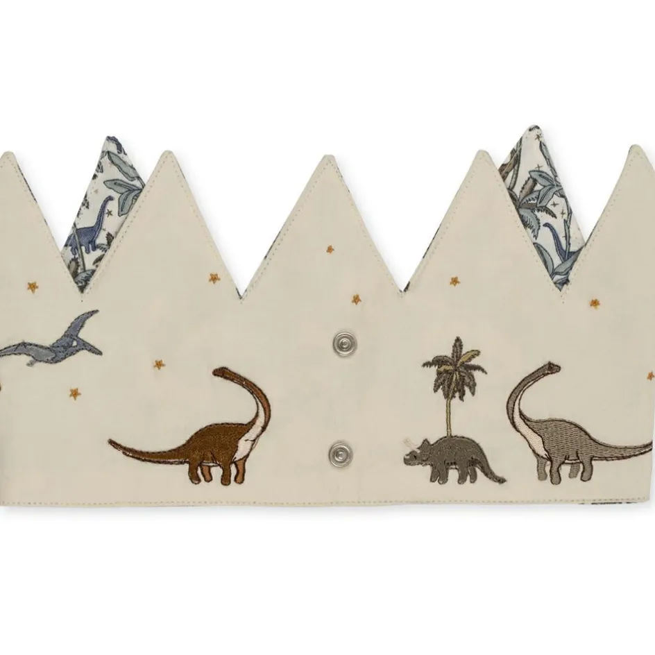 Couronne d'anniversaire en tissu Dino personnalisable|Konges Slojd Sale
