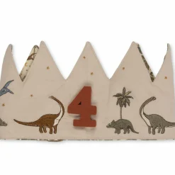 Couronne d'anniversaire en tissu Dino personnalisable|Konges Slojd Sale