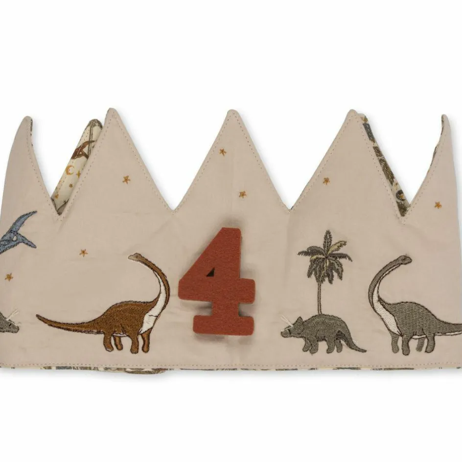 Couronne d'anniversaire en tissu Dino personnalisable|Konges Slojd Sale