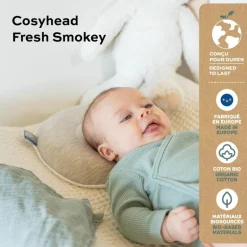 Best Babymoov Coussin anti tête plate Cosyhead Fresh Smokey