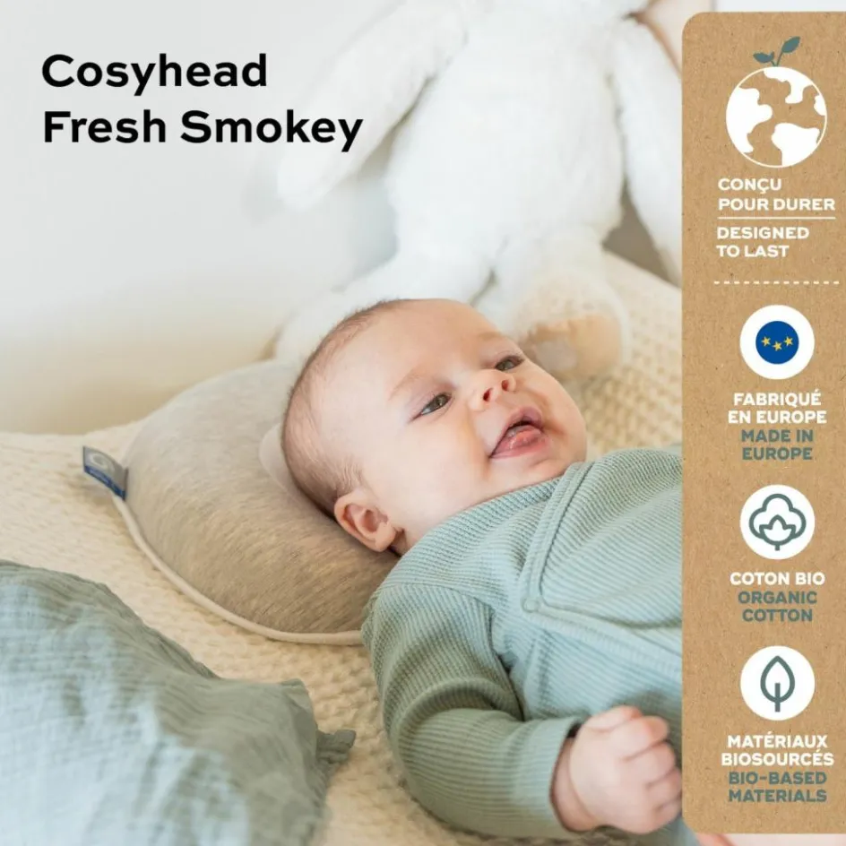 Best Babymoov Coussin anti tête plate Cosyhead Fresh Smokey