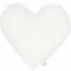 Coussin Coeur en lin Blanc (28 cm)|Cotton&Sweets Discount