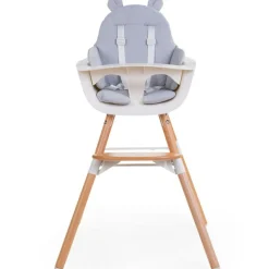 Coussin de chaise haute Ours Gris|Childhome Outlet