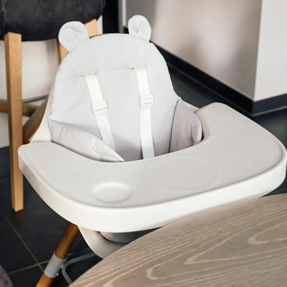 Coussin de chaise haute Ours Gris|Childhome Outlet