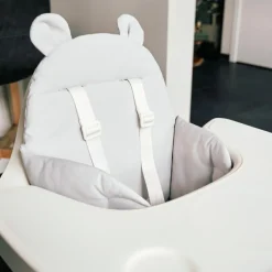 Coussin de chaise haute Ours Gris|Childhome Outlet