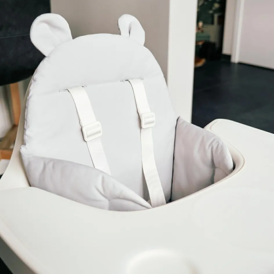 Coussin de chaise haute Ours Gris|Childhome Outlet