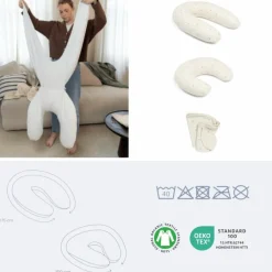 Coussin de grossesse 2 en 1 Sweety Cream|Doomoo Clearance