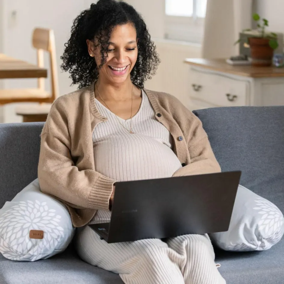 Coussin de grossesse Big Flopsy™ Jersey de coton imprimé Flower|Béaba Outlet