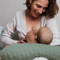 Coussin de grossesse Big Flopsy Fleur de coton vert sauge|Béaba Clearance