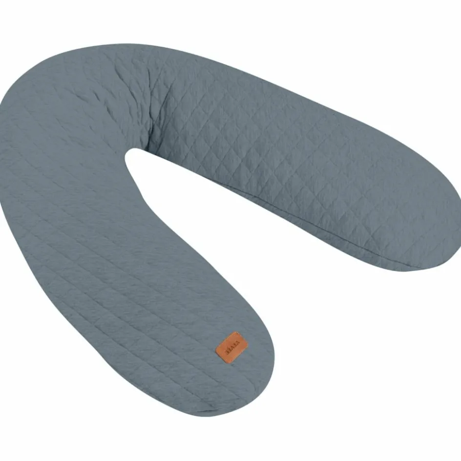 Outlet Béaba Coussin de grossesse Big Flopsy™ Fleur de coton gris mineral