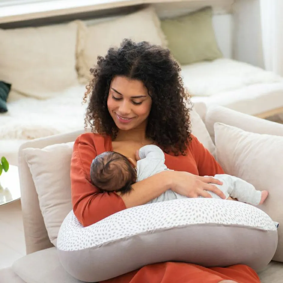 Coussin de grossesse Buddy risotto taupe|Doomoo Best