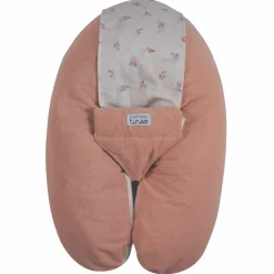 Coussin de grossesse Multirelax éponge microfibre rose pêche|Tinéo Hot