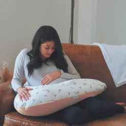 Hot Tinéo Coussin de grossesse éponge microfibre rose pêche