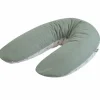 Coussin de grossesse éponge microfibre vert sauge|Tinéo Sale