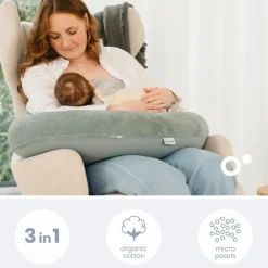 Coussin de maternité Buddy Corduroy Green|Doomoo Clearance