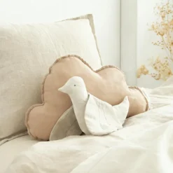 Coussin nuage Lin français sand (24 x 38 cm)|Nobodinoz Hot
