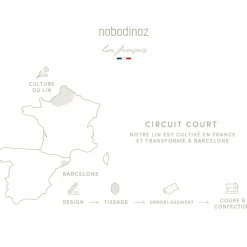 Coussin nuage Lin français sand (24 x 38 cm)|Nobodinoz Hot