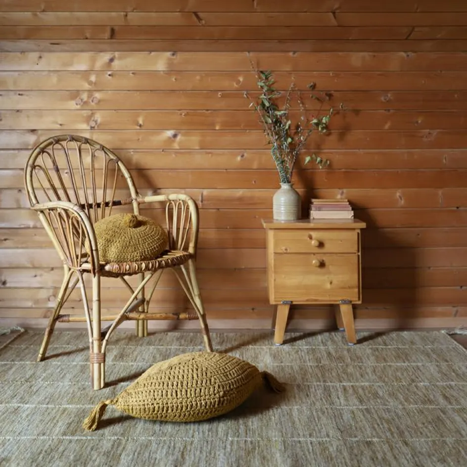 Outlet Nattiot Coussin Plume jaune (30 x 50 cm)