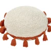 Coussin rond à pompons Circle terracotta (48 cm)|Lorena Canals Clearance