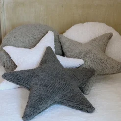 Lorena Canals Coussin étoile rose (50 x 50 cm)