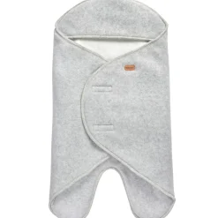 Couverture Babynomade double polaire gris chiné et blanc (0-6 mois)|Béaba Best