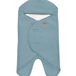 Couverture Babynomade double polaire bleu baltique et blanc (0-6 mois)|Béaba Sale