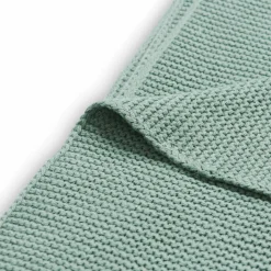Couverture Basic knit vert d'eau (75 x 100 cm)|Jollein Clearance