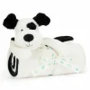 Couverture bébé Bashful Chien noir et crème (70 cm)|Jellycat Online