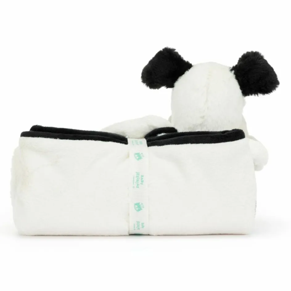 Couverture bébé Bashful Chien noir et crème (70 cm)|Jellycat Online