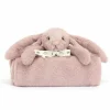 Couverture bébé Bashful Lapin Luxe Rosa (70 cm)|Jellycat New