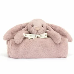 Couverture bébé Bashful Lapin Luxe Rosa (70 cm)|Jellycat New