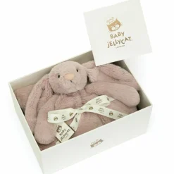 Couverture bébé Bashful Lapin Luxe Rosa (70 cm)|Jellycat New
