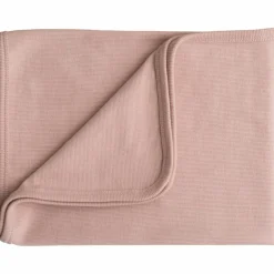 Couverture bébé côtelée Blush (90 x 90 cm)|Mushie Clearance