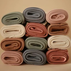 Couverture bébé côtelée Blush (90 x 90 cm)|Mushie Clearance