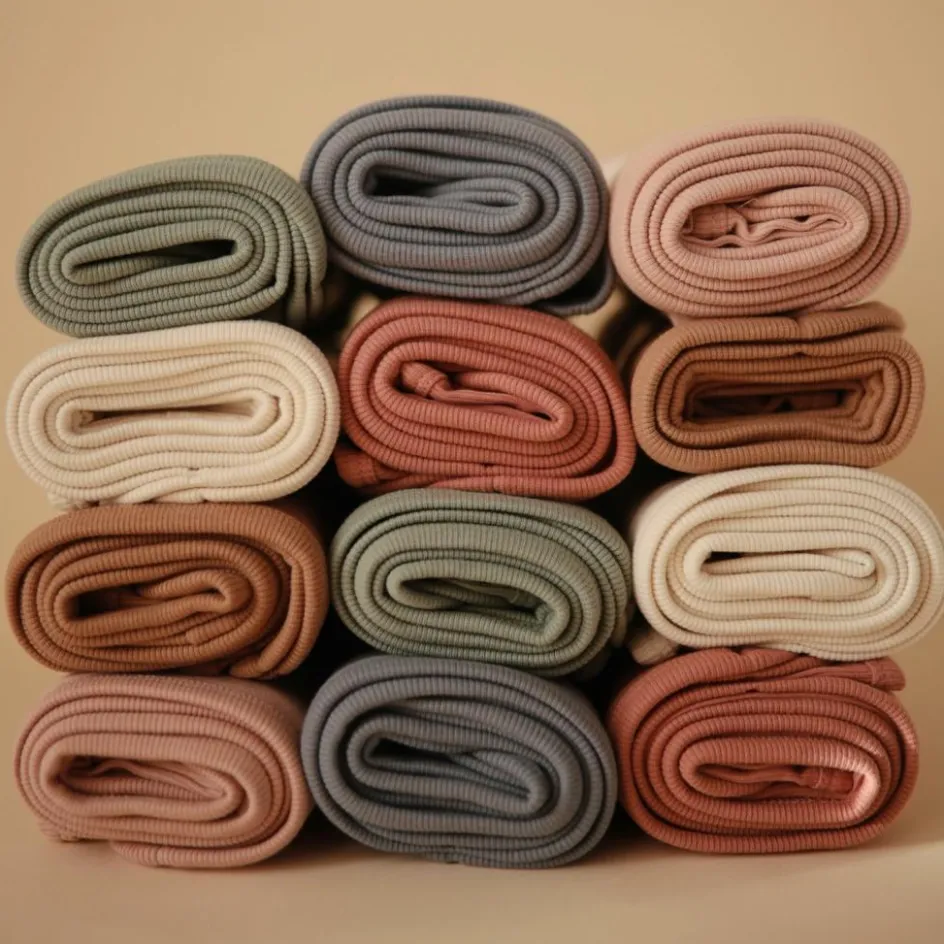 Couverture bébé côtelée Blush (90 x 90 cm)|Mushie Clearance