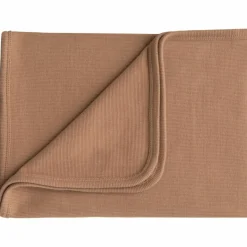 Couverture bébé côtelée Tan (90 x 90 cm)|Mushie Online
