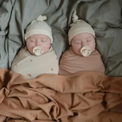 Couverture bébé côtelée Tan (90 x 90 cm)|Mushie Online