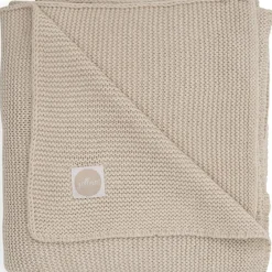 Couverture bébé en coton Basic knit nougat (75 x 100 cm)|Jollein Clearance