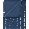 Best Fresk Couverture bébé Girafe bleu indigo (80 x 100 cm)