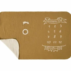 Couverture décor pour photos avec 2 accessoires havane et biscuit|BB & Co