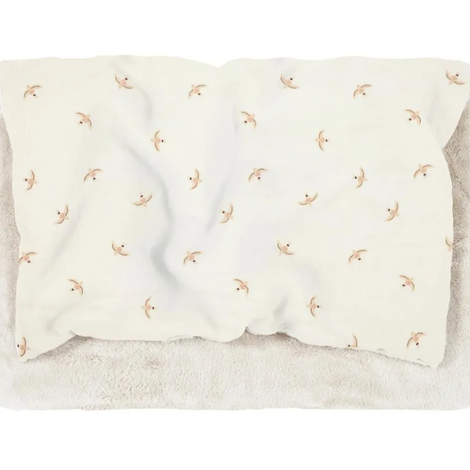 Couverture d'hiver en mousseline double Wabi-sabi Nude haiku birds natural|Nobodinoz Clearance