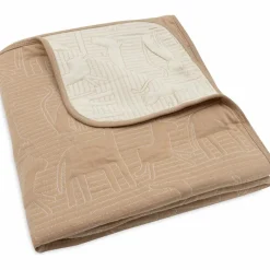 Couverture en coton Jungle Jambo Biscuit-Oatmeal (100 x 150 cm)|Jollein