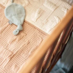 Couverture en coton Jungle Jambo Biscuit-Oatmeal (100 x 150 cm)|Jollein