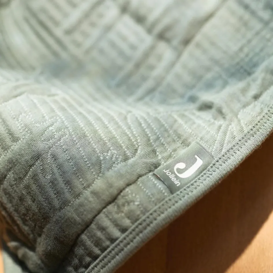 Couverture en coton Jungle Jambo Ash Green-Laurel (75 x 100 cm)|Jollein New